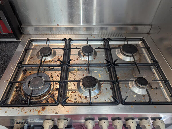 Stove Before Cleaning